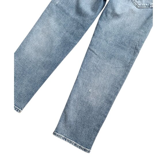 ARIZONA Womens Size 0 Highest Rise Vintage Straight Destroyed Studded Blue Jeans - Picture 6 of 9